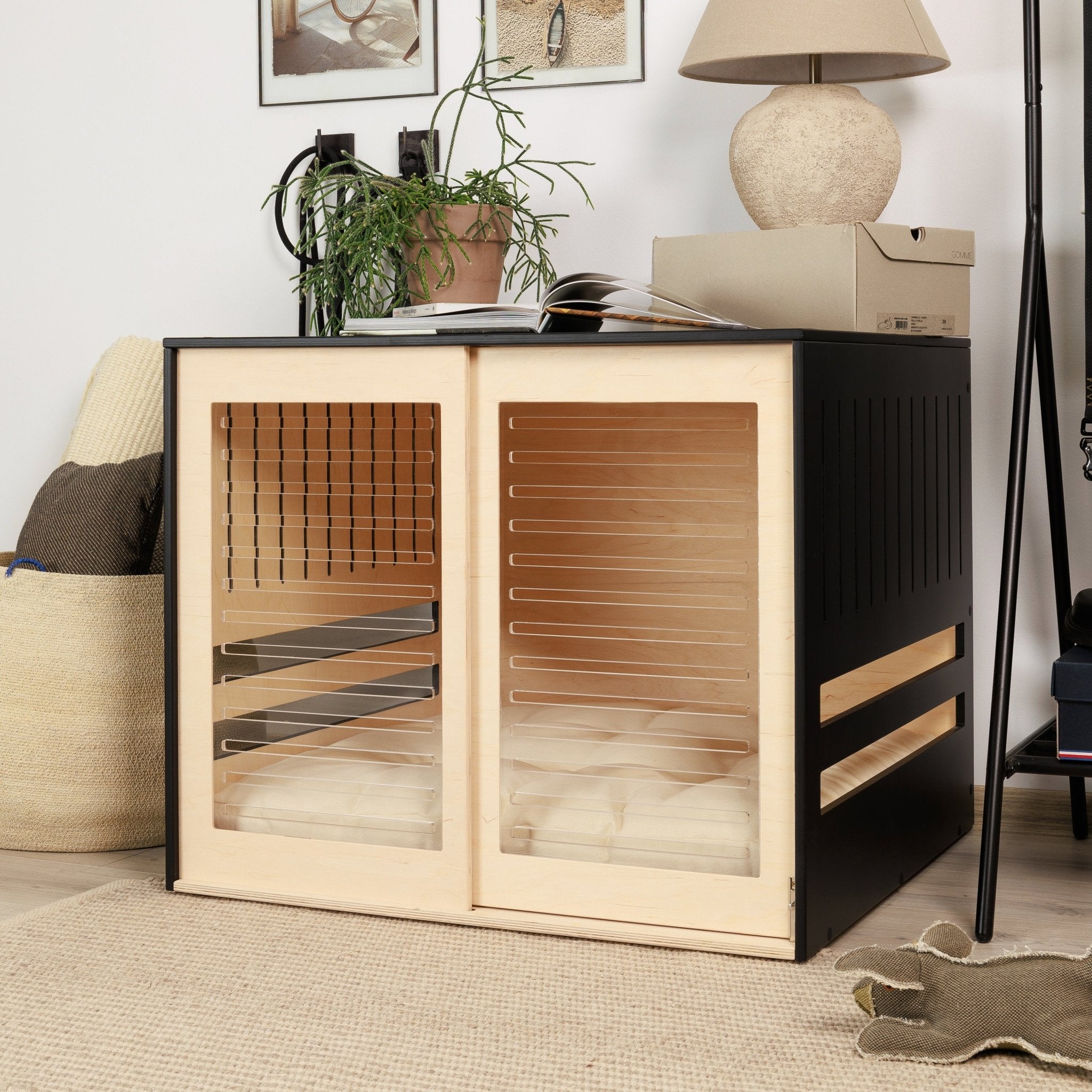 Dordrecht Coupe FA Dog crate furniture PetSo