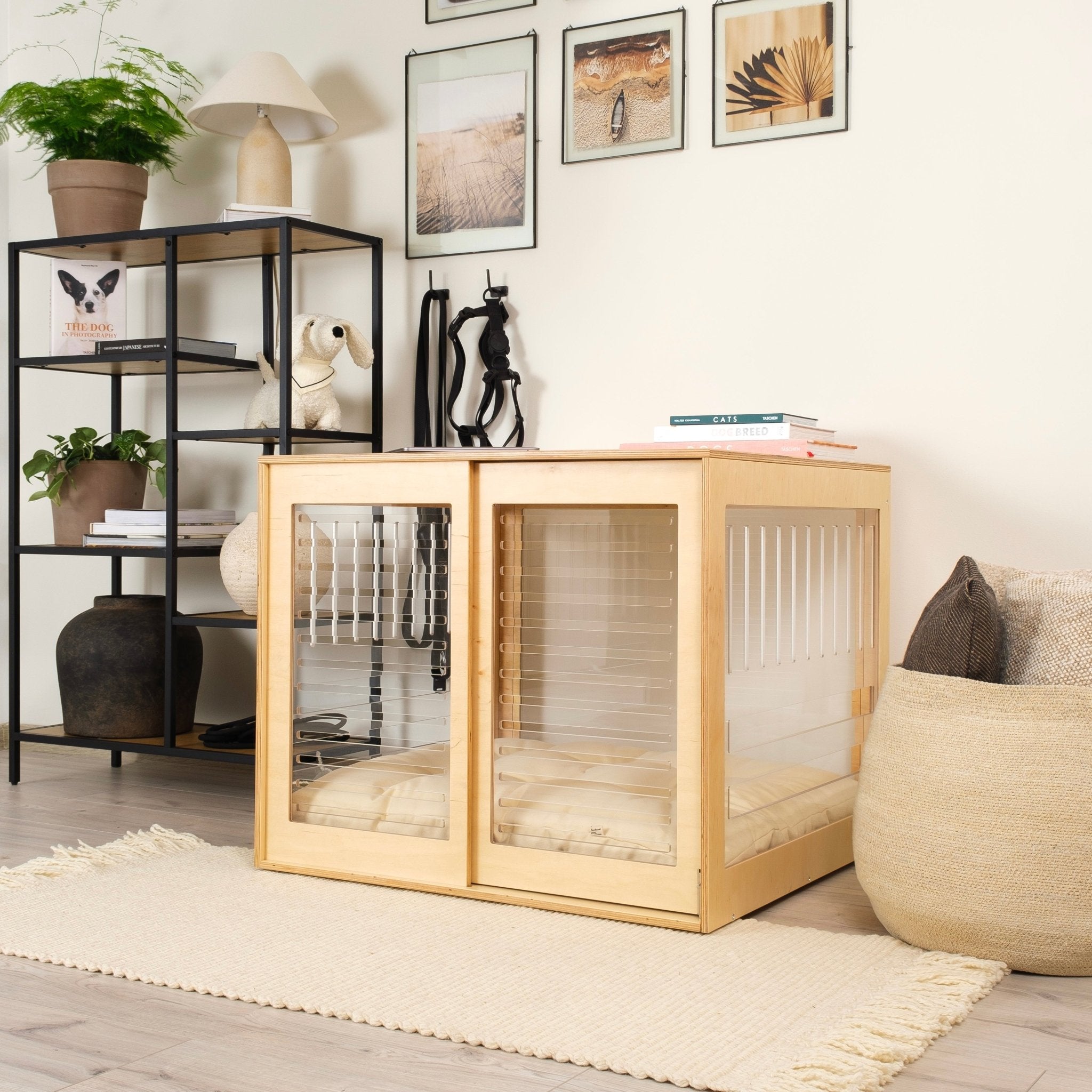 Dordrecht Coupe Natural FAA Modern dog crate PetSo