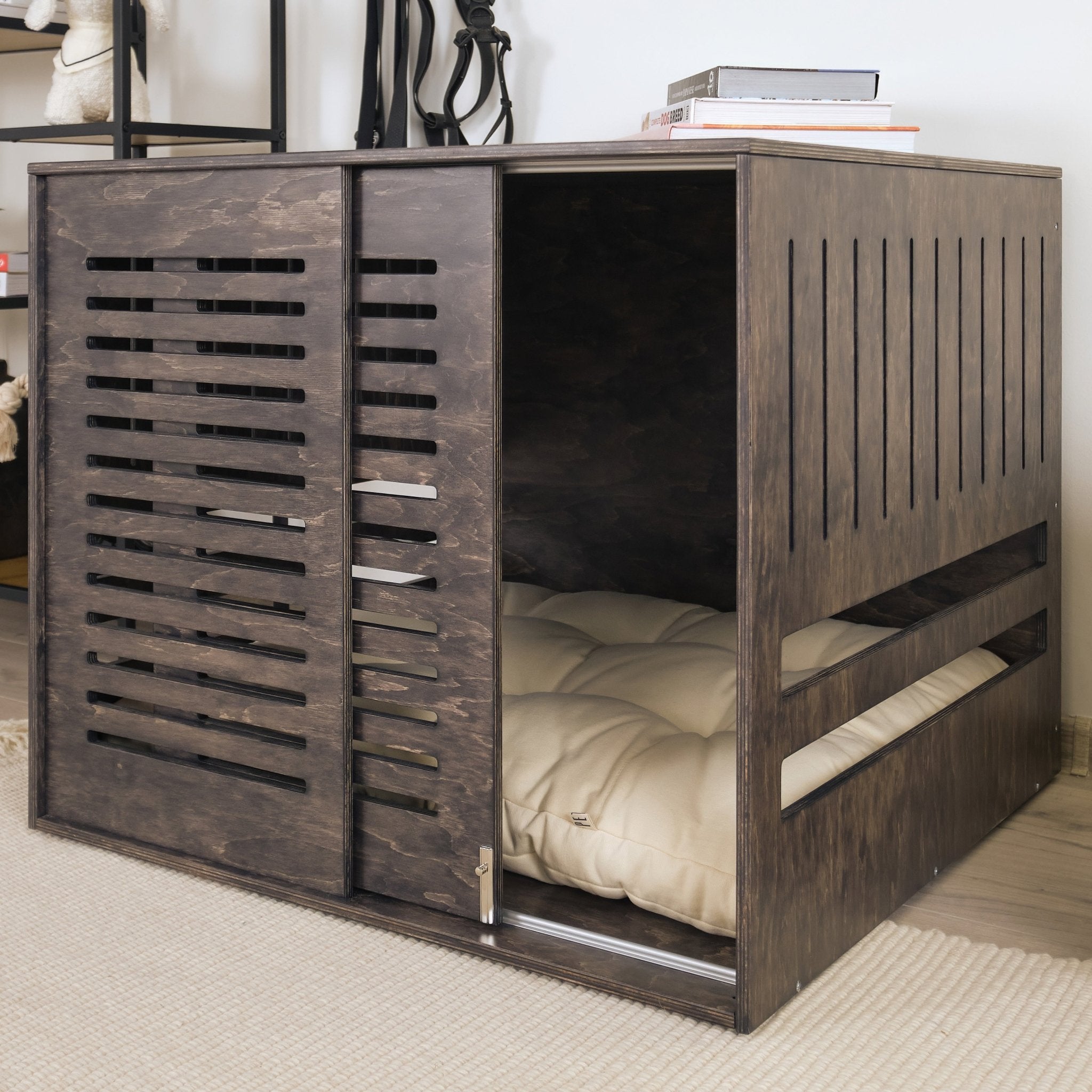 Dordrecht Coupe Wood Dog crate furniture PetSo