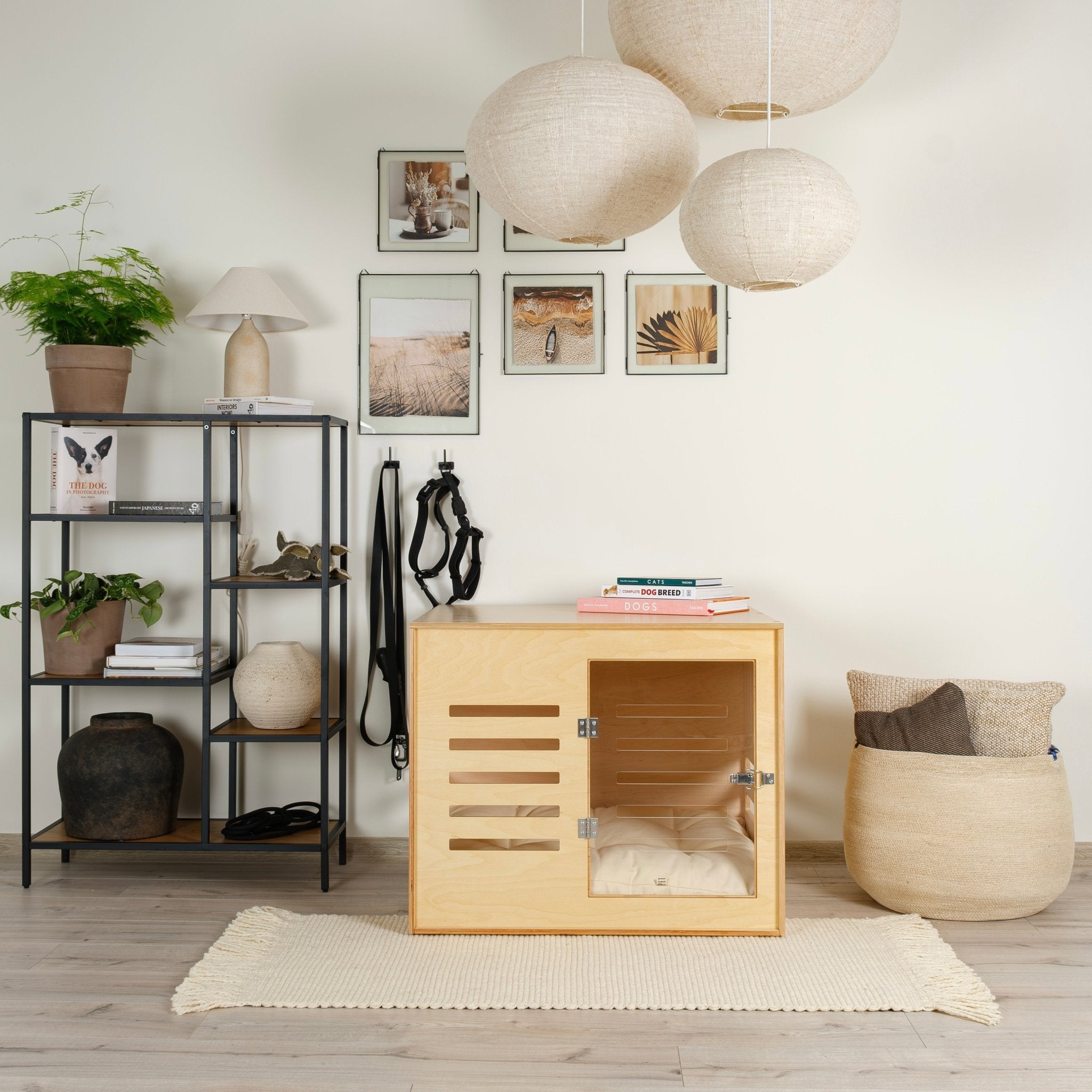 Dordrecht Natural Modern dog crate PetSo