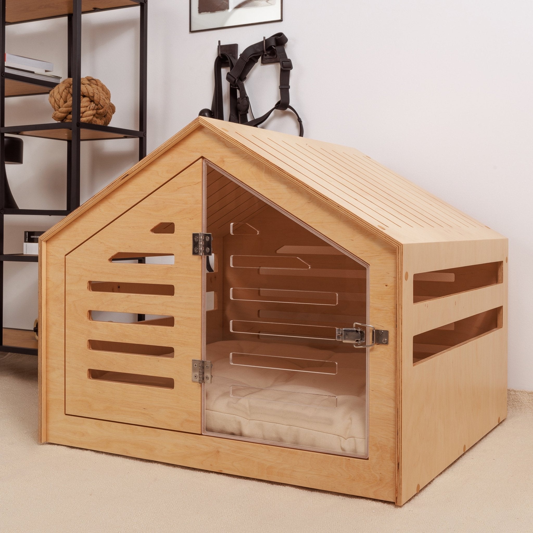 Venlo Natural Modern dog crate PetSo