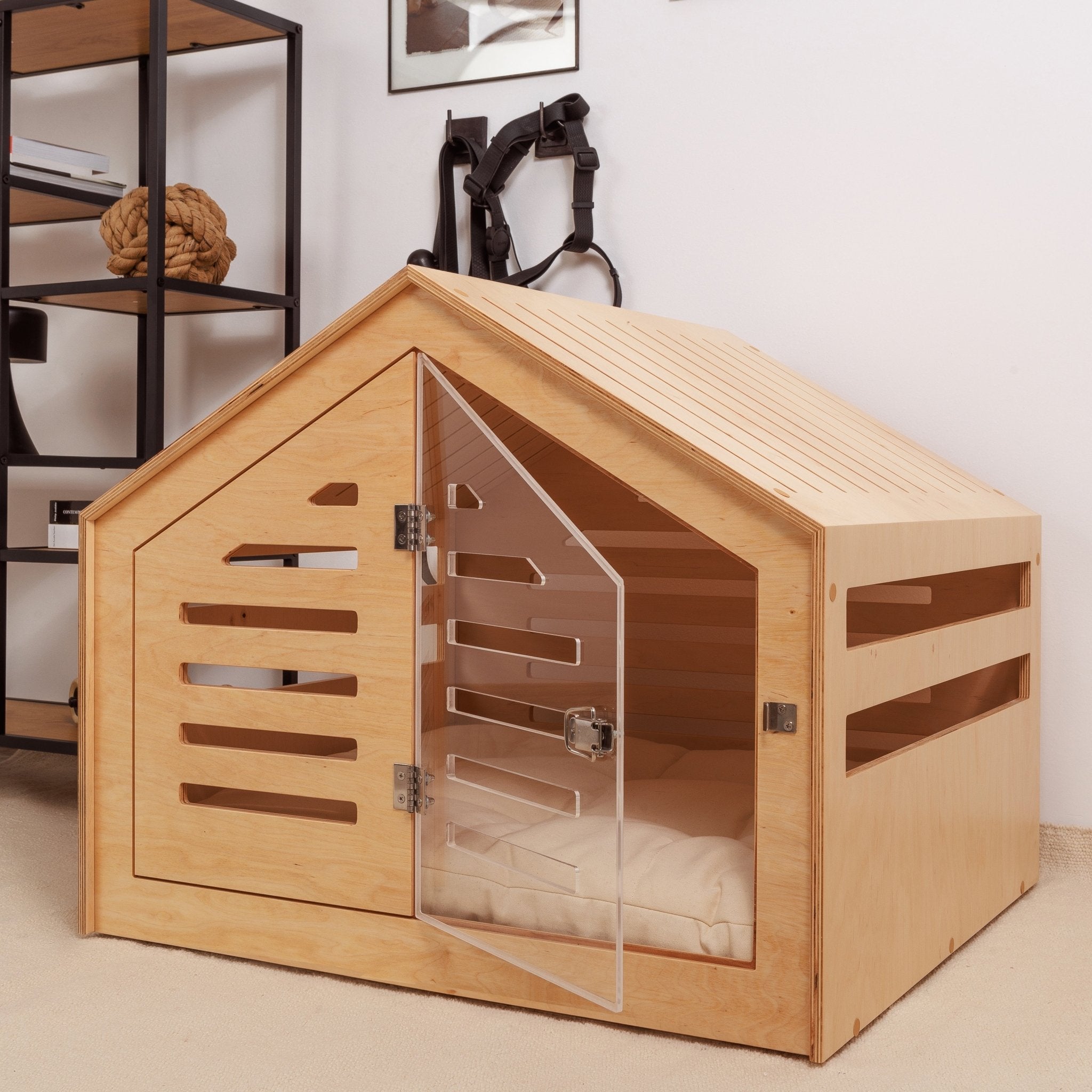 Venlo Natural Modern dog crate PetSo