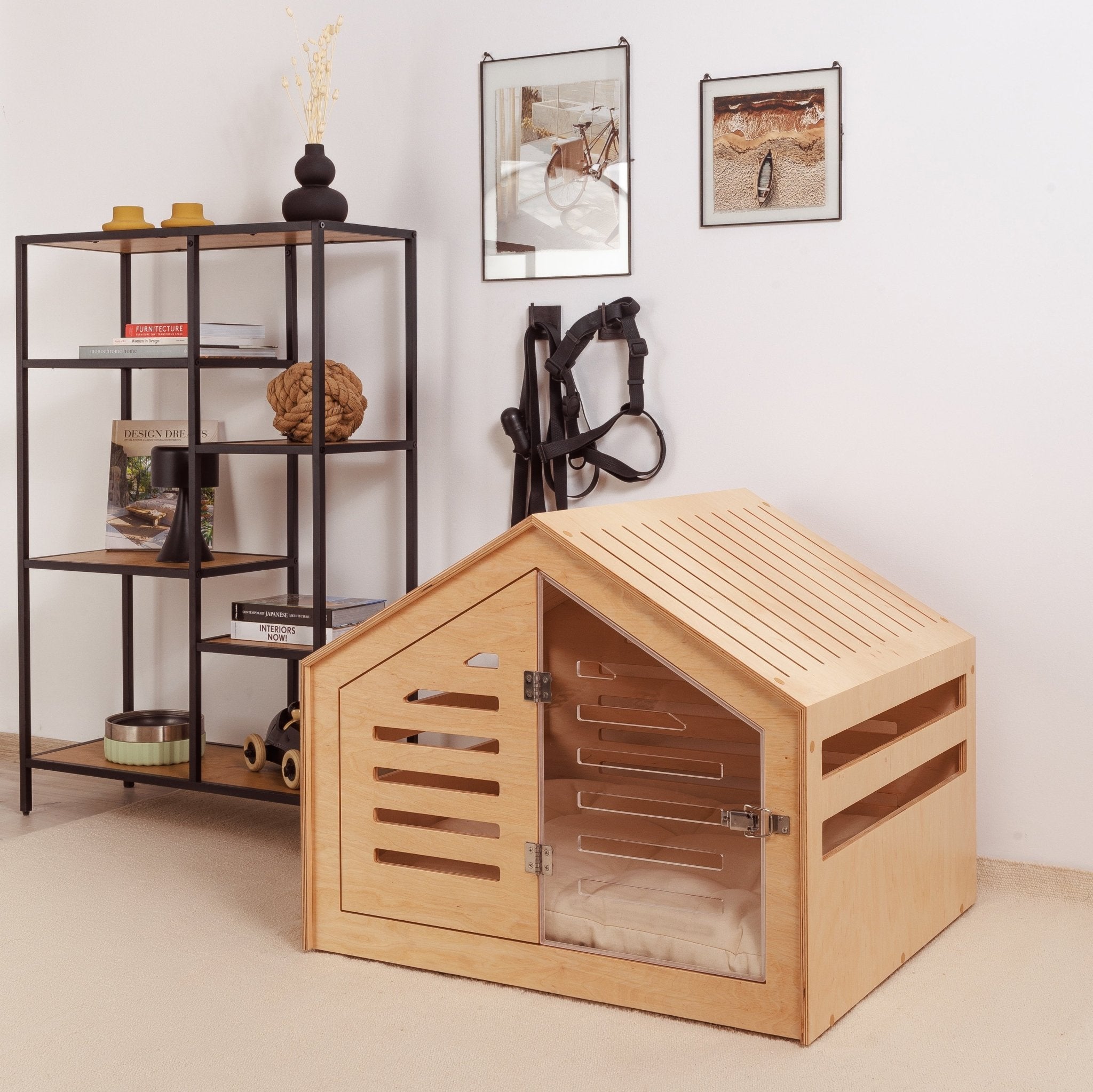 Venlo Natural Modern dog crate PetSo