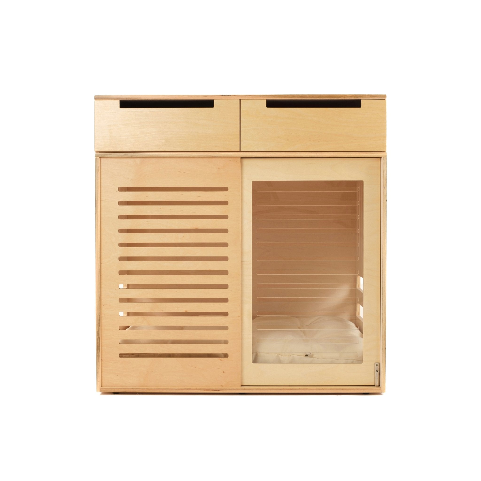 Dordrecht Coupe HA with Storage Drawers Modern dog crate PetSo