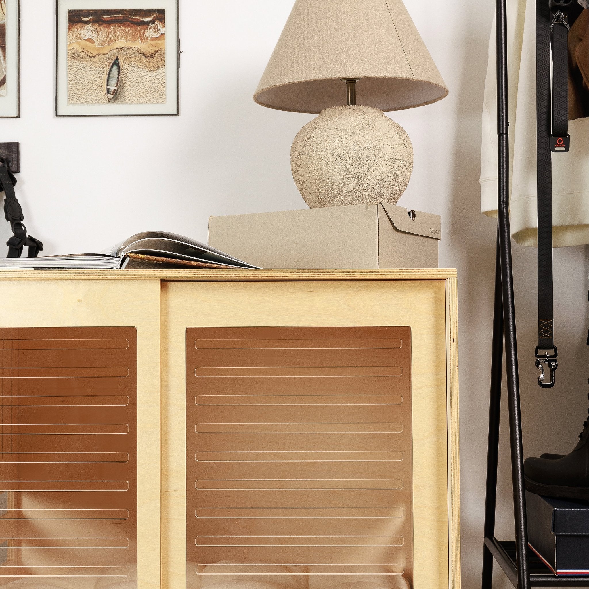 Dordrecht Coupe Natural FA Dog crate furniture PetSo