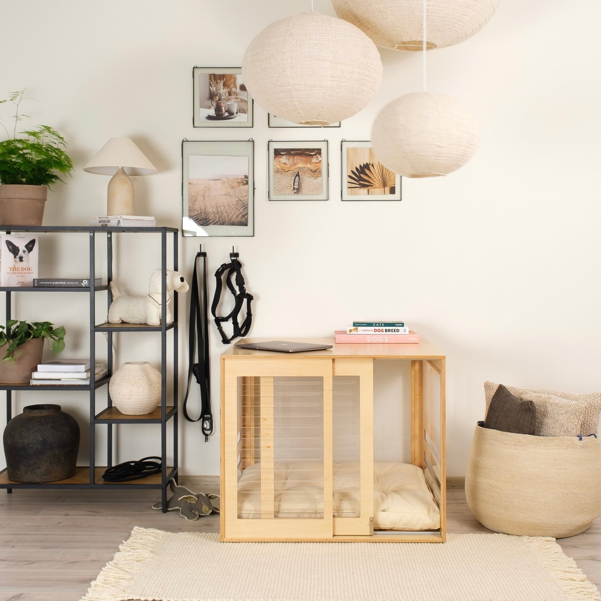 Dordrecht Coupe Natural FAA Modern dog crate PetSo