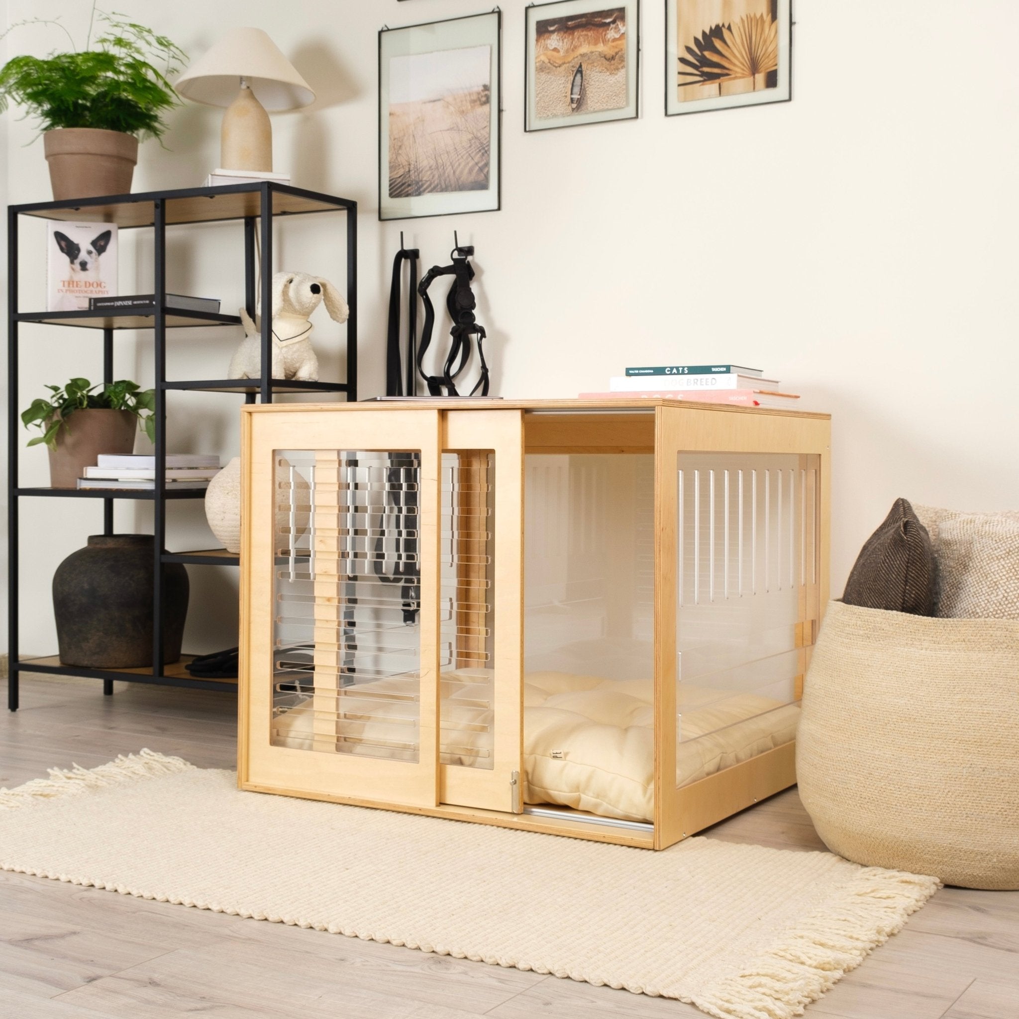 Dordrecht Coupe Natural FAA Modern dog crate PetSo