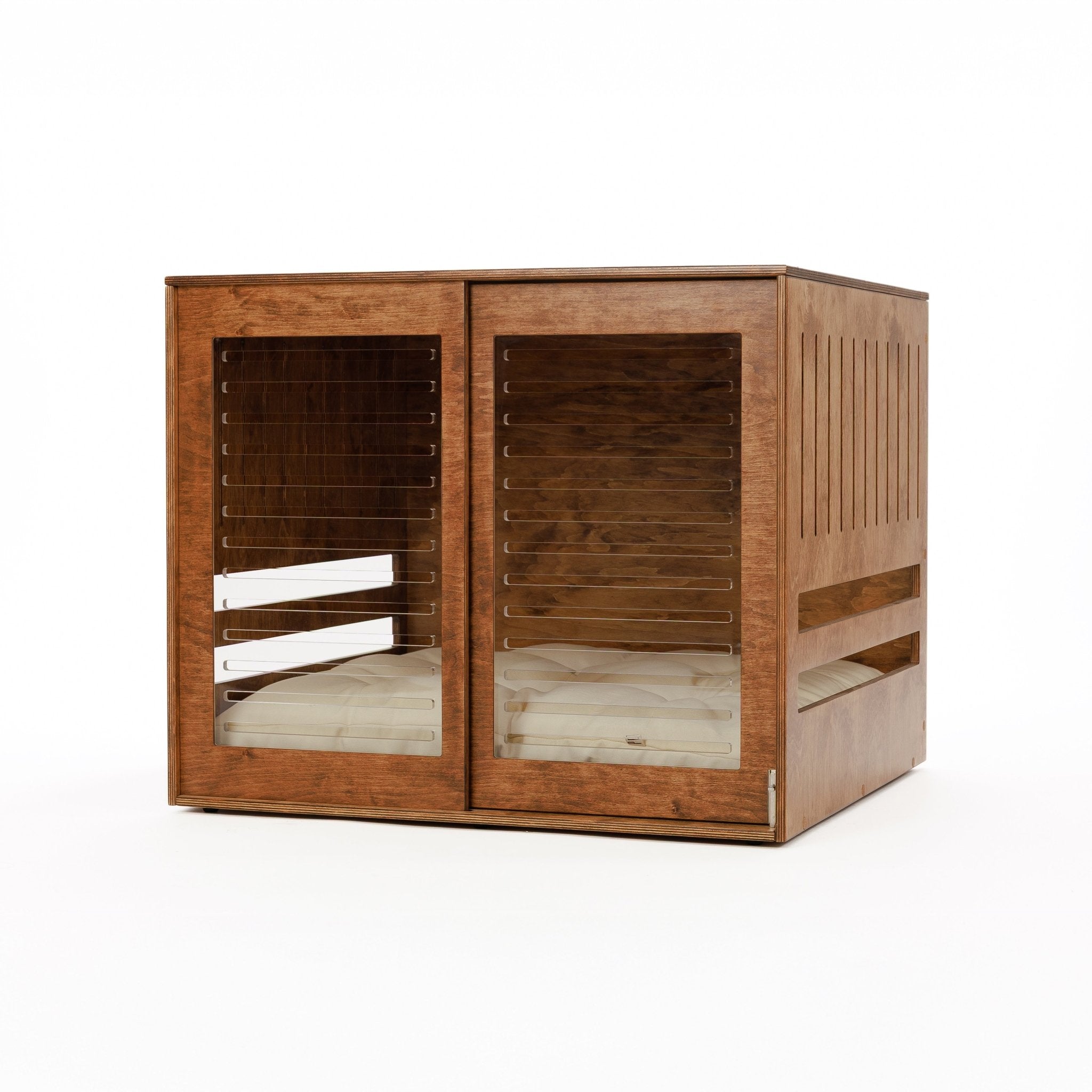 Dordrecht Coupe Wood FA Dog crate furniture PetSo