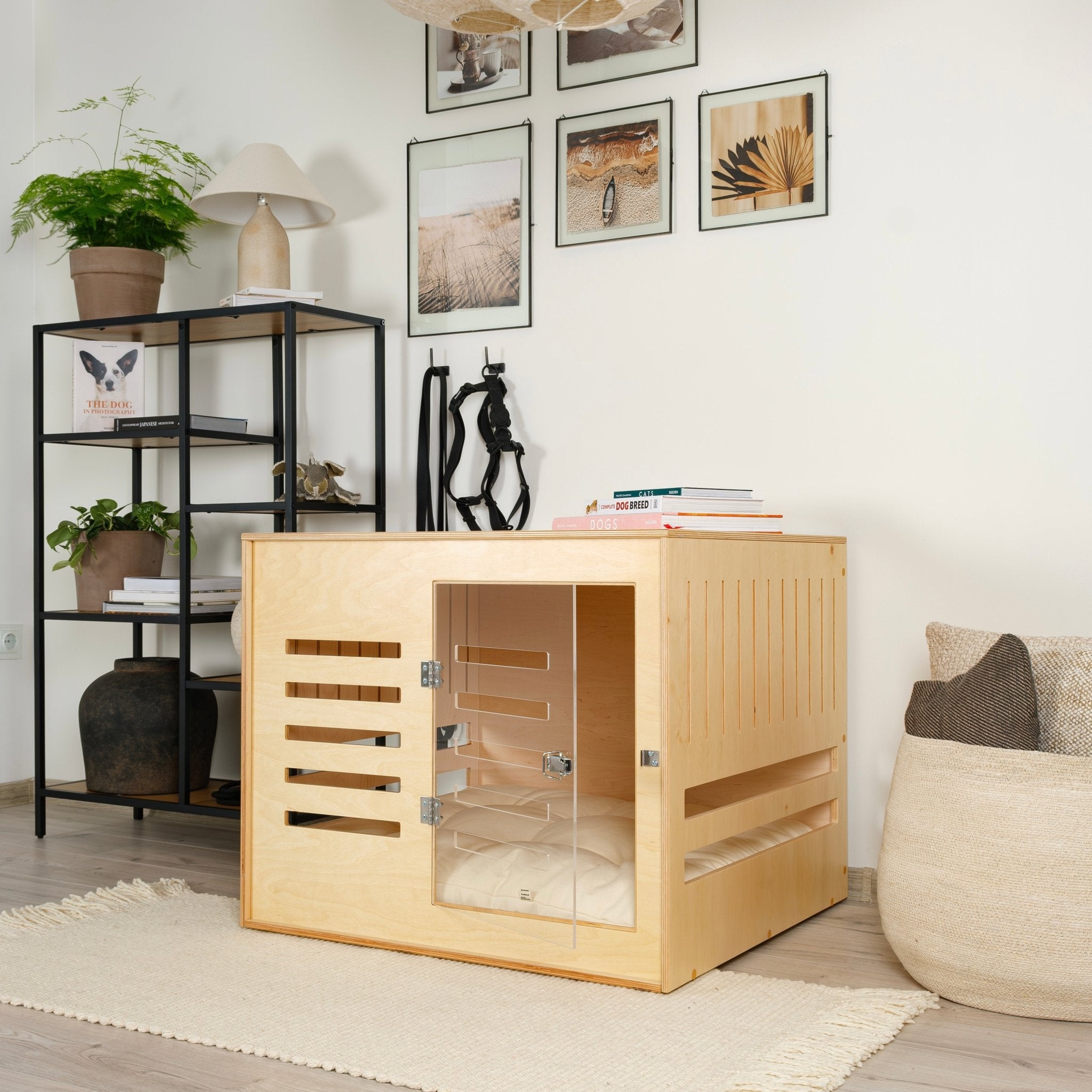 Dordrecht Natural Modern dog crate PetSo