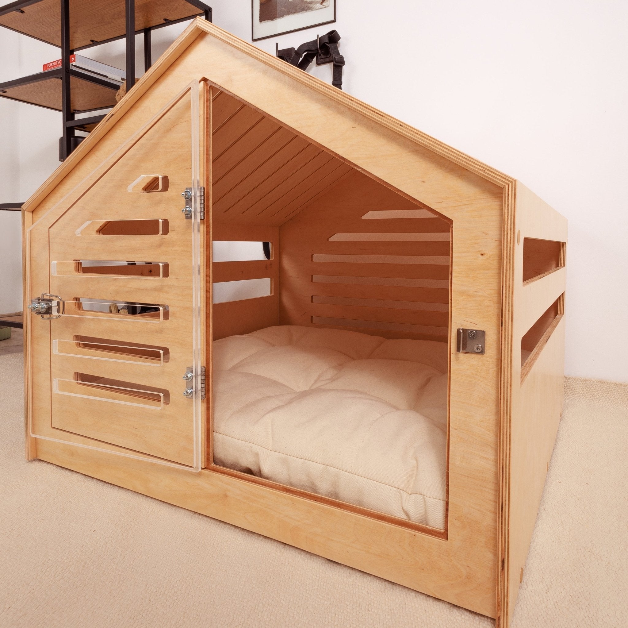 Venlo Natural Modern dog crate PetSo