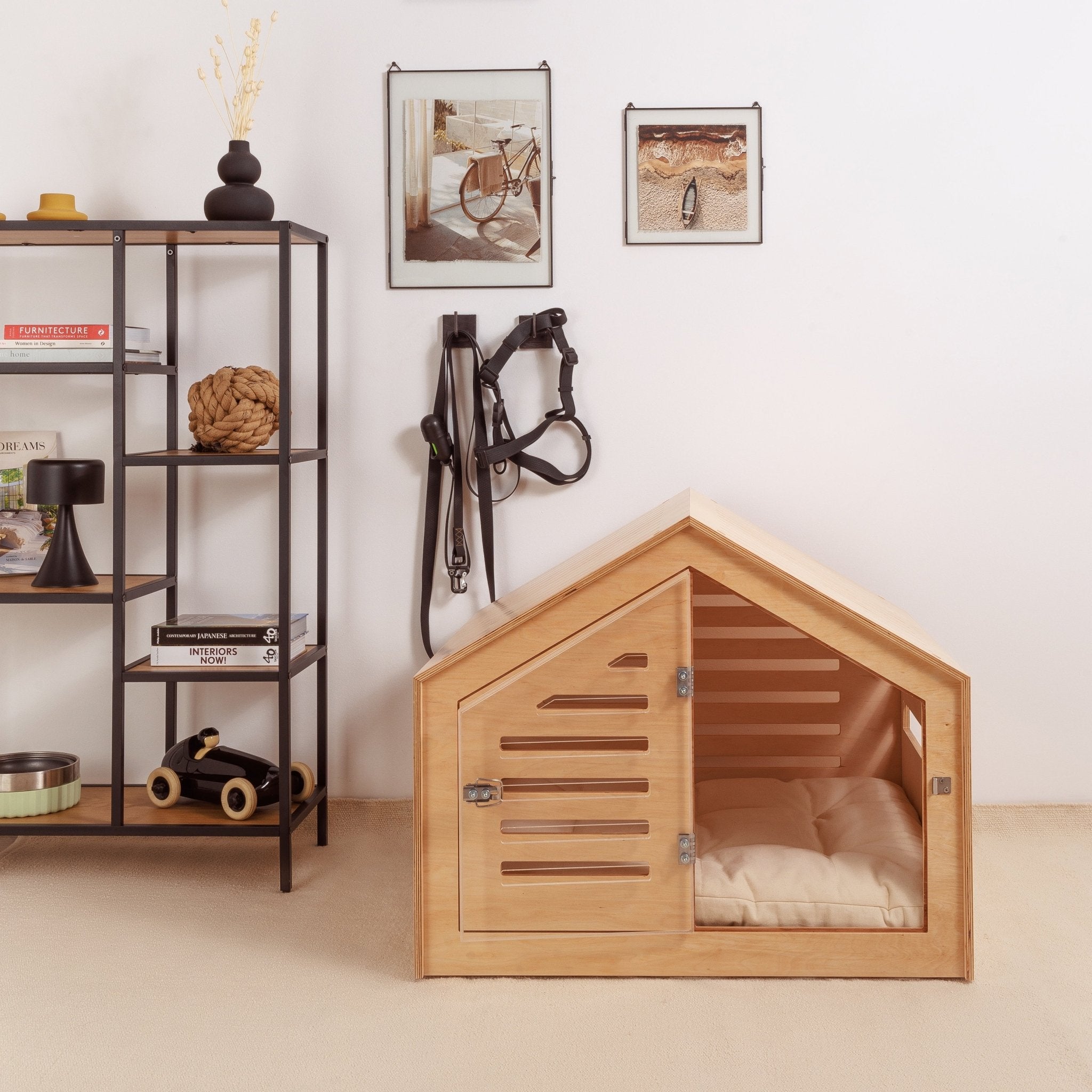 Venlo Natural Modern dog crate PetSo